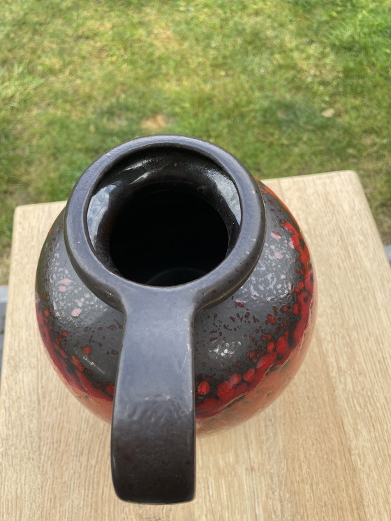 Image 1 of Vintage Duitse Fat Lava Vaas Jaren 70