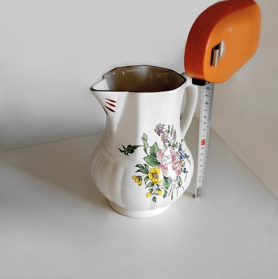 Image 1 of ANTIEKE KAN - FRANS PORSELEINEN LUNEVILLE - 19E EEUW