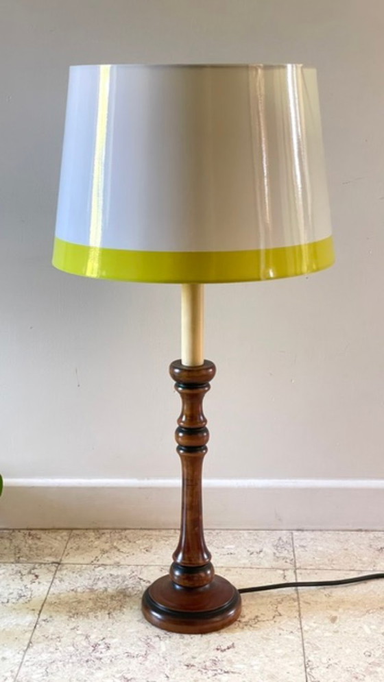 Lampada a Candeliere Effetto Noce Vintage – LUMILIGHT, Lampade da tavolo, Polyester (photo 2 of 17)