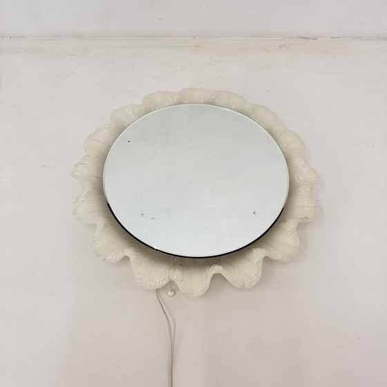 Image 1 of Vintage Lucite wall mirror with backlight , 1970’s , Germany