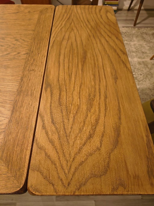 Table de salle à manger extensible des années 1950