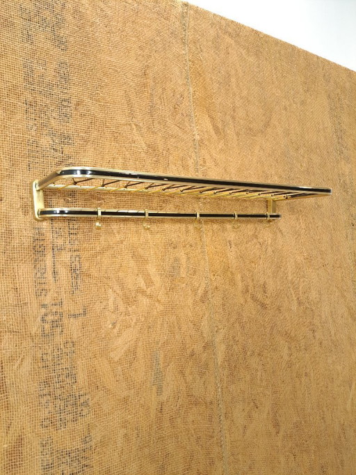 Porte-manteau des années 1950, noir et or, n° 21