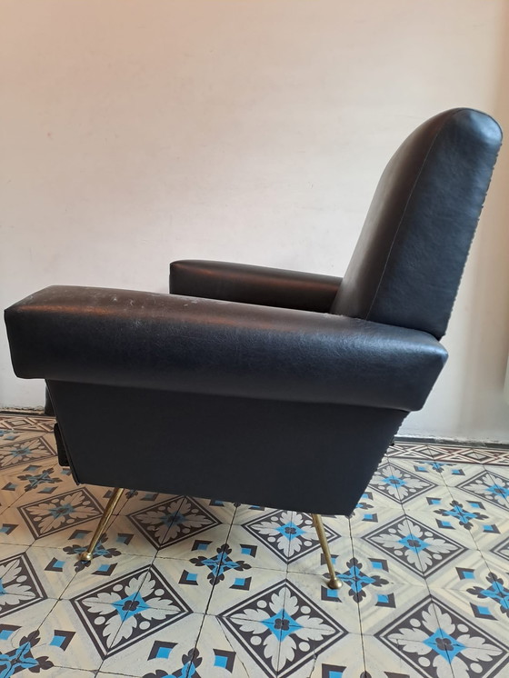 Image 1 of Vintage lounge fauteuil, jaren zestig.