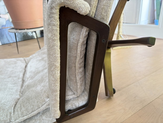 Sedia King Strassler (designer Andre Vanden Beuck) – Strässle, Sedie girevoli, Wood, Wool (photo 6 of 7)