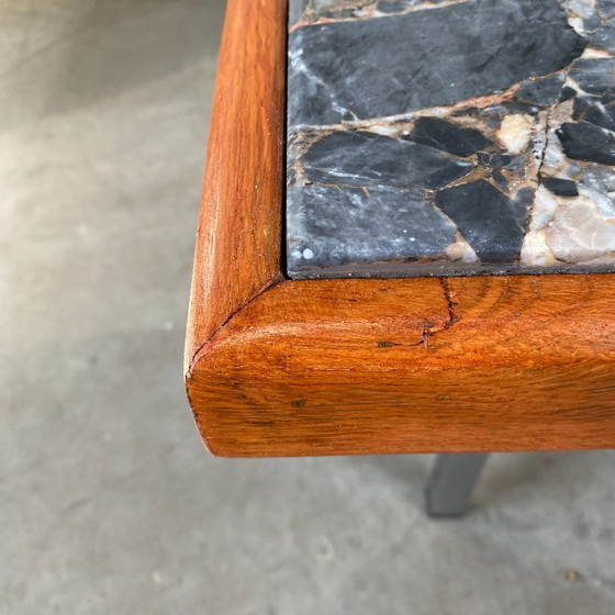 Image 1 of Mesa de centro de mármol terrazo de mediados de siglo, 1970