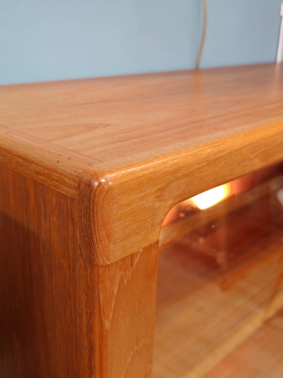 Image 1 of Vintage Teakhouten Vitrinekast Silkeborg Vitrine Kast Kastje