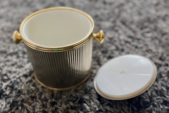 Image 1 of Secchiello per cubetti di ghiaccio/raffreddatore stile Impero, vintage.