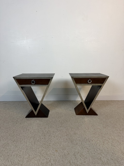 Art Deco "Louvre" bedside tables – Maison Saulaie
