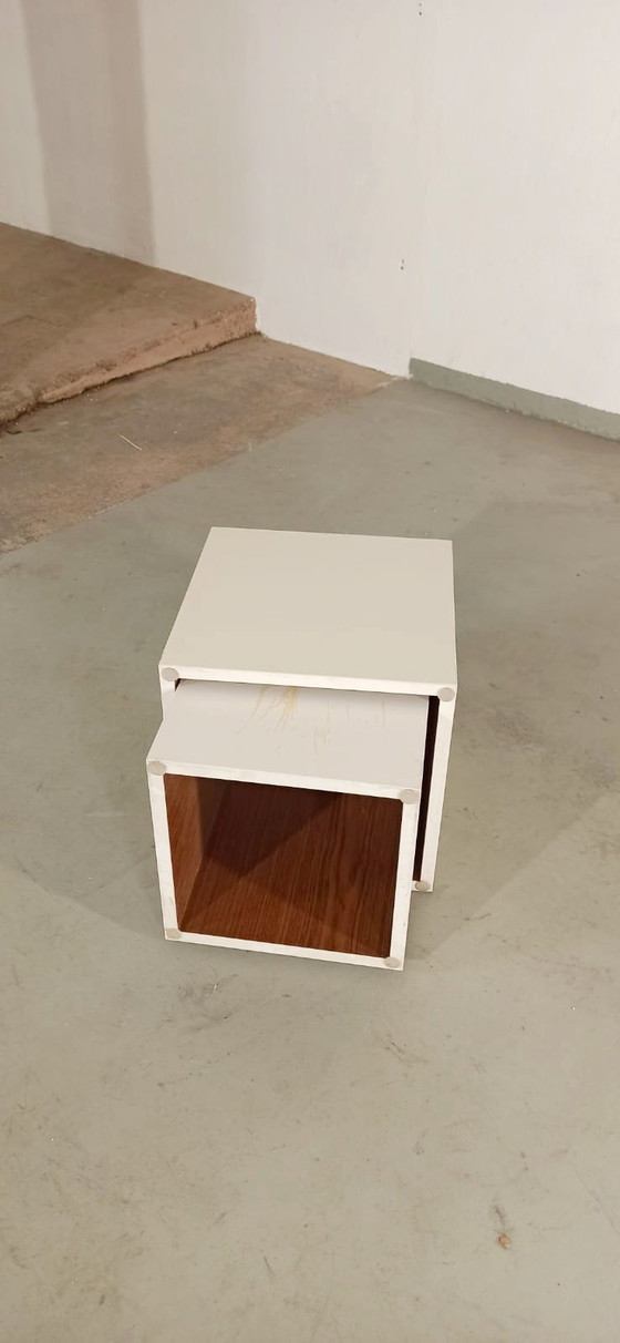 Image 1 of Ensemble de 2 boîtes de présentation vintage en bois