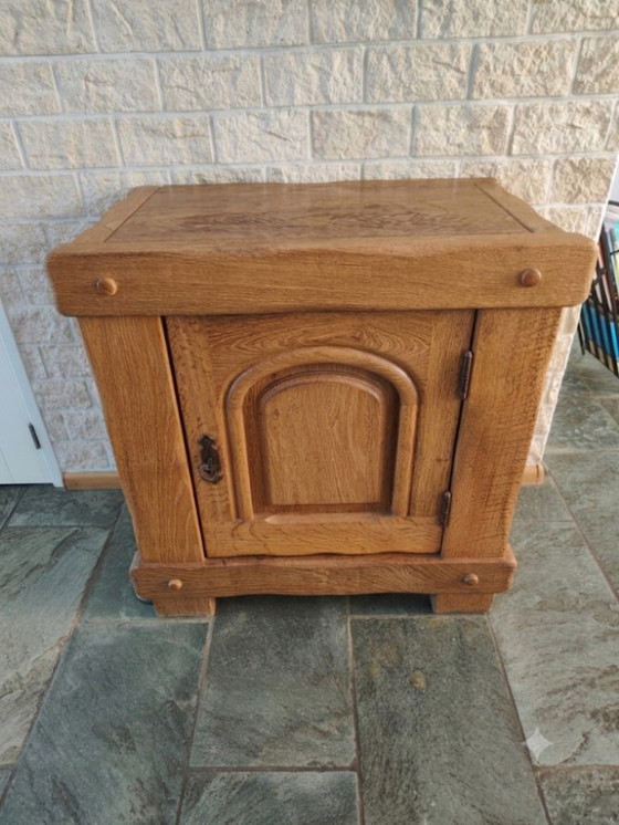 3 Brutalist Cabinets Made of Solid Oak – Wood (photo 5 of 8)
