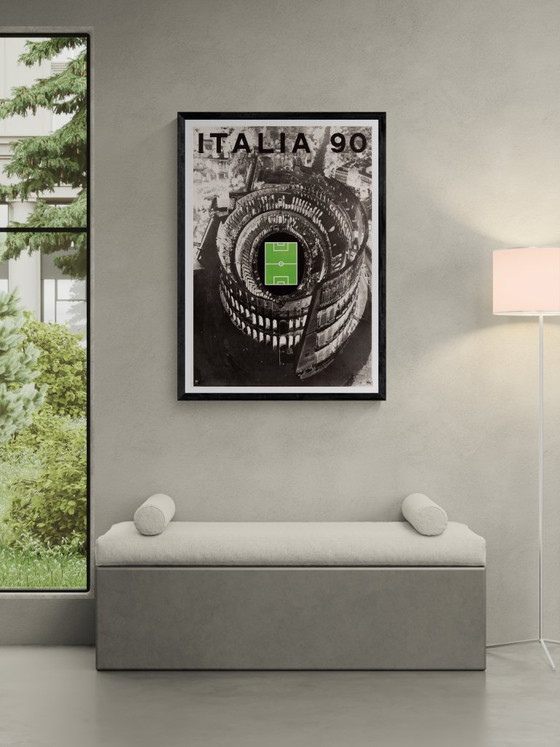 Image 1 of Italia 90 – Original Vintage Poster by Alberto Burri – Contemporary – 100x70 cm