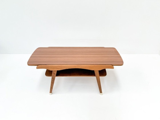 Image 1 of Mid-Century Coffee Table with Reversible Teak/Formica Top, 1950s