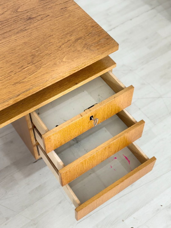 Image 1 of Bellissima scrivania di metà secolo / scrivania da ufficio / tavolo da lavoro vintage / autoportante