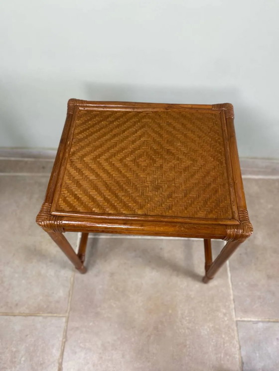 Nest of tables in rattan – Side tables, Wicker, Vintage (photo 16 of 19)