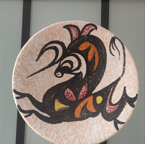 Image 1 of Plat Mural "Toro de Lidia" ceramique Style Pop Art ( Sanguino )