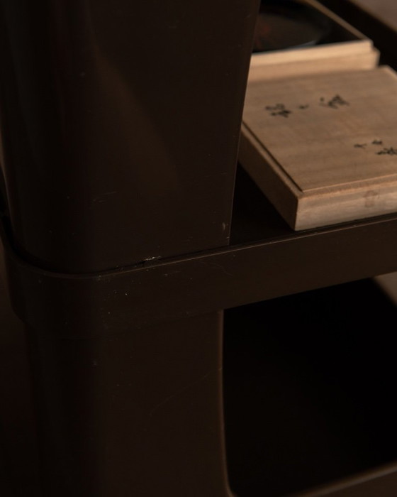 Image 1 of Carrello vintage Marc Held per Prisunic – carrello di servizio Space Age marrone