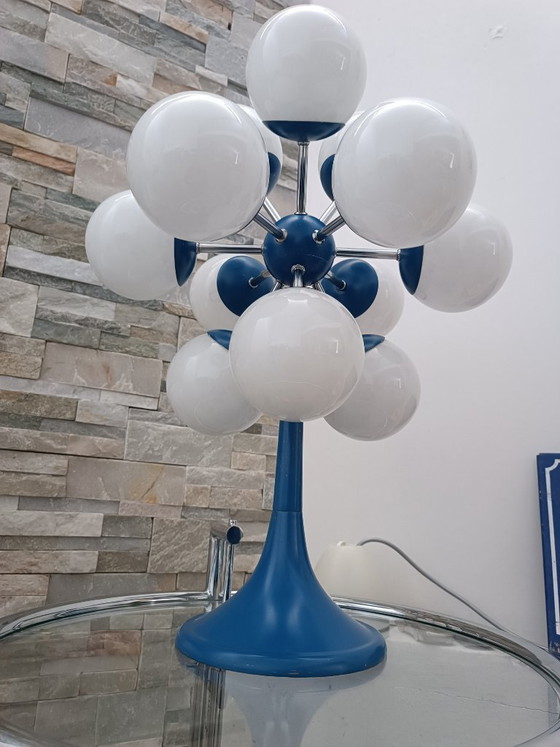 Image 1 of Important Sputnik Atomic Lamp with 12 Globes, 1970s