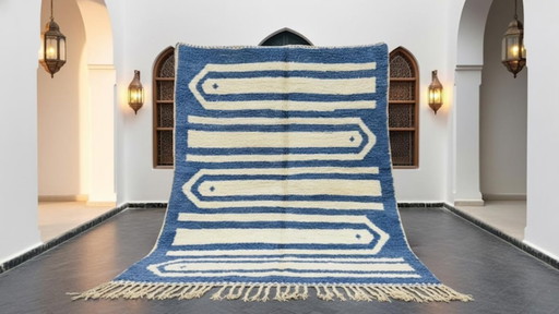 Tapis marocain artisanal en laine 250cmx150cm