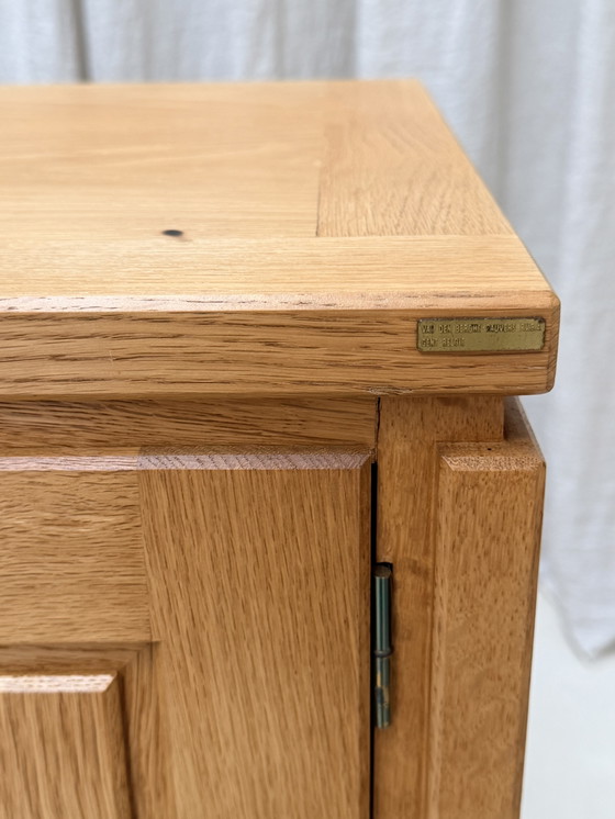 Credenza in rovere biondo, Jos De Mey, Van Den Berghe-Pauvers, Gand, Belgio, anni '70 – Credenze, Wood (photo 4 of 15)