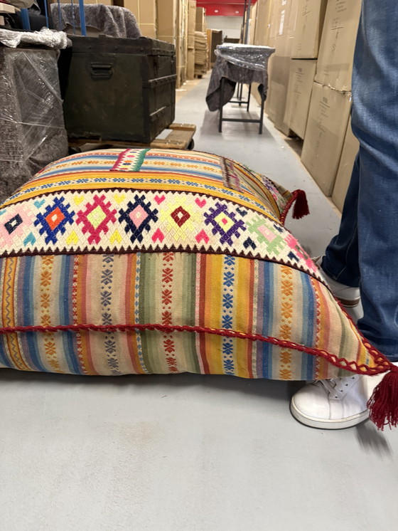 Image 1 of #Bohèmien Style#, Bont Vloerkussen, 85x85