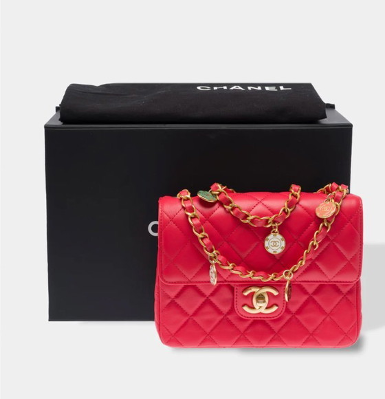 Image 1 of Sac CHANEL Timeless/Classique en Cuir Rose - 103408