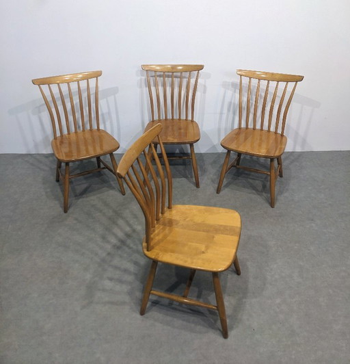 Quattro sedie svedesi vintage Akerblom