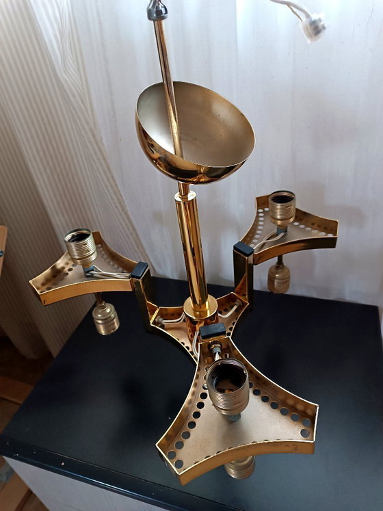 Image 1 of Gaetano Sciolari Rarissimo Lampadario Cascade  Hollywood Regency - 7 luce -  Vintage anni '70