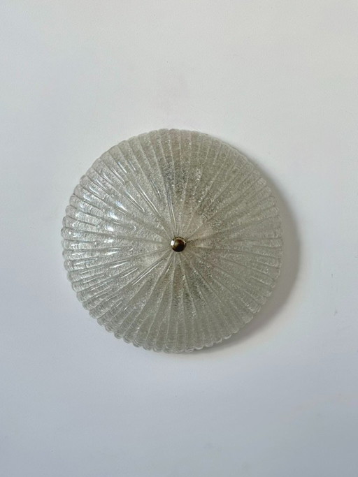 Aplique de pared XL vintage fabricado en cristal de Murano, Italia, 1970. – wandlampen, Glass, Murano Glass
