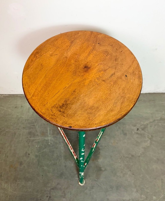 Image 1 of Sgabello da officina industriale verde, anni '60
