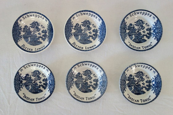 Image 1 of 6 coupelles Schweppes ramasse monnaie vintage