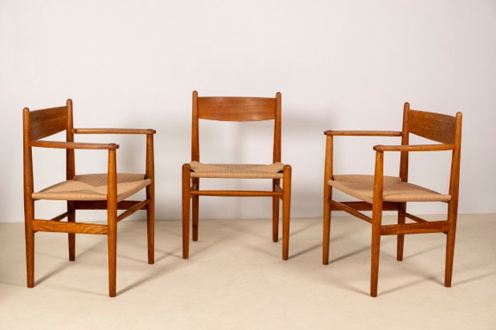 2 sillas de comedor Hans J. Wegner CH37 en roble aceitado, década de 1970. – Carl Hansen & Søn, Wood (photo 12 of 12)