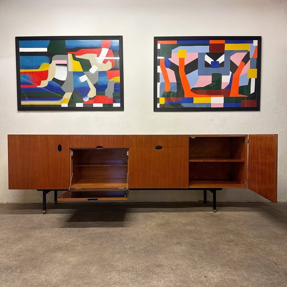 Image 1 of Aparador de teca de Paul Geoffroy, 1950