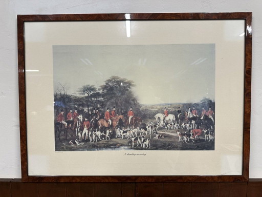 Engelse Prent "A hunting morning"