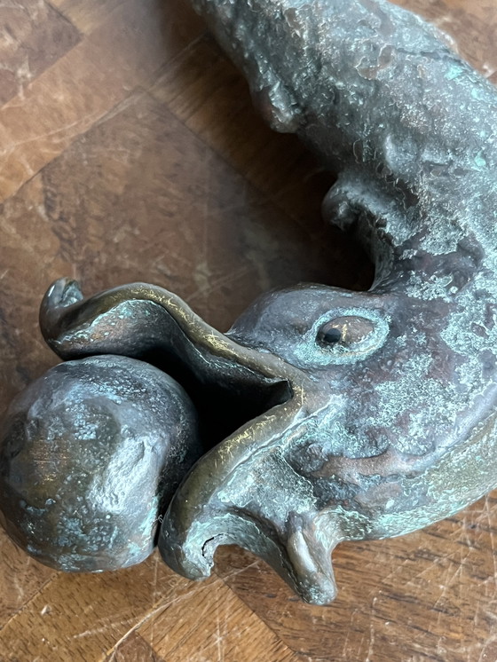 Image 1 of Heurtoir de porte ancien en bronze