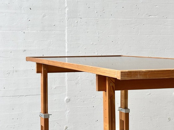Image 1 of Height-adjustable mid-century work table / drafting table, 1970s