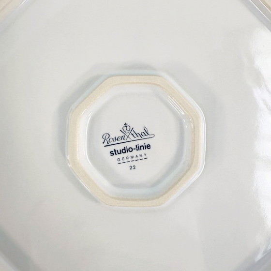 Image 1 of Coppia di piatti da formaggio Metropol di Barbara Brenner per Rosenthal, anni '90