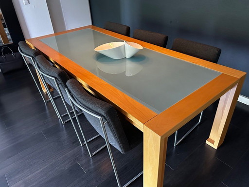 Vintage Cassina dining table by designer Afra Scarpa
