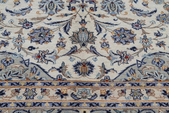 Image 1 of Perzisch tapijt Kashan, gesigneerd, 4,20 x 3,15 cm, Oosters tapijt, fijn, nr. 24607