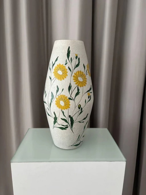Grand vase à marguerites peint à la main – vazen, Ceramic (photo 2 of 9)