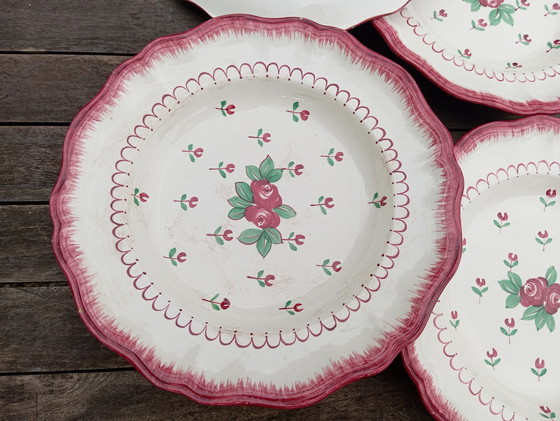 Image 1 of 3 piatti fondi Longchamp anni '50 / Francia