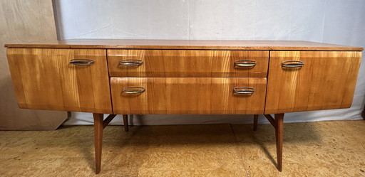 Mid-Century Retro Vintage Sideboard by Meredew – Designed by Alphons Loebenstein – 1960s Stunning Maple Wood | Six Drawers