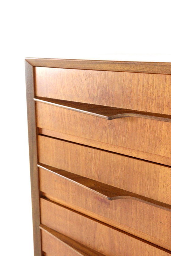 Image 1 of Deense hoge ladekast 'Olsted' vintage 