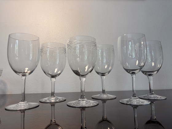 Image 1 of 4 Perfektion Glasses & 2 Byzantinisches Baccarat