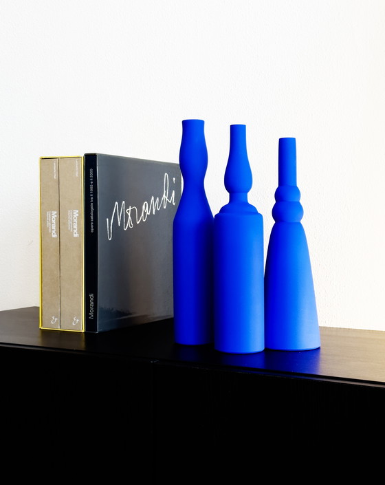 Image 1 of Morandi® - Homage To Giorgio Morandi & Yves Klein - Vase Set - Exclusive Collection - Ikb