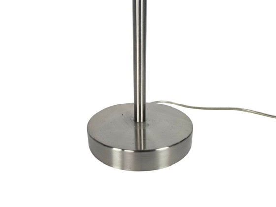 Image 1 of Table lamp - Stainless steel - Opaline - Space Age - 90s