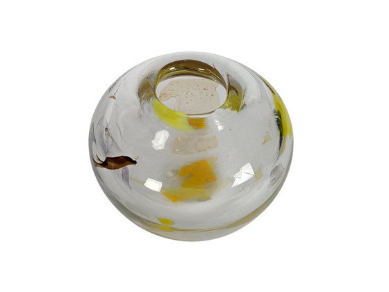 Image 1 of Leerdam Glas - Marinke van Zandwijk en Roel Oliver - "Vissekom" - 2000