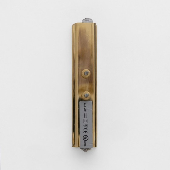 Image 1 of Pair of Fontana Arte Style Mid-century Modern Smoke Murano Glass Sconces