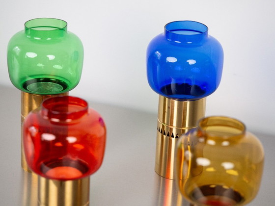 Image 1 of Zeer zeldzame set van 4 vintage kandelaars Lotta van Hans-Agne Jakobsson