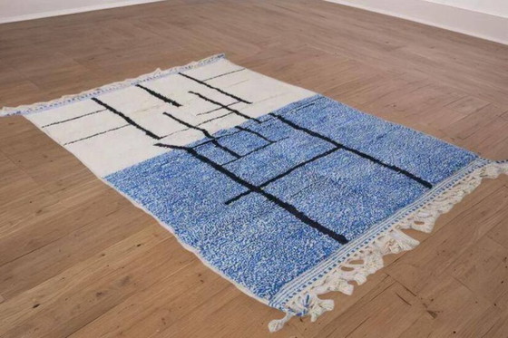 Image 1 of Alfombra bereber marroquí decorada, 200 cm x 300 cm