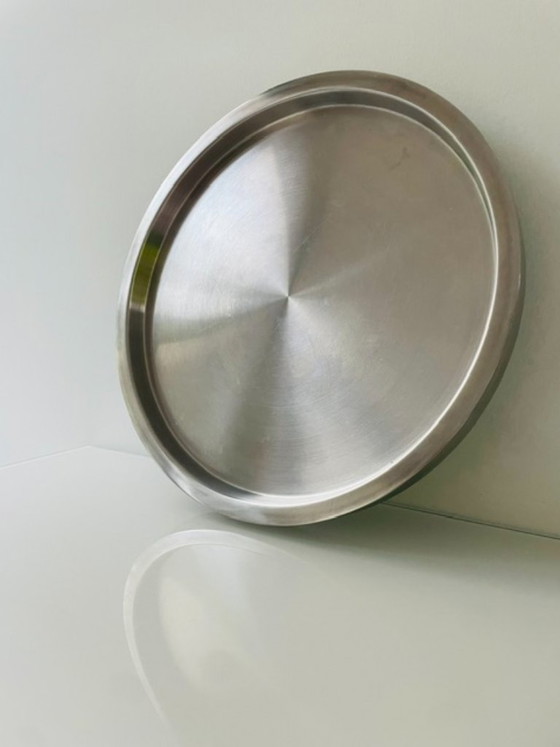 Image 1 of Bandeja/plato de servir de diseño de acero inoxidable